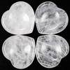 Nupuyai Rock Crystal Thumb Stone Worry Stone Heart Gemstone Massage