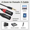 Kabel 3,5 mm auf 2 XLR, Mini-Klinkenstecker auf Dual XLR,