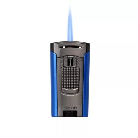Xikar Astral 606GMBL Slim Single Jet Torch Cigar Lighter Gunmetal Blue NEW