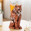 Leopard Phone Stand and Pencil Holder, Decorative Desktop Organizer, Cell