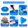 FWLWTWSS Inflatable Dog & Cat Collar, Protective Collar Dog with