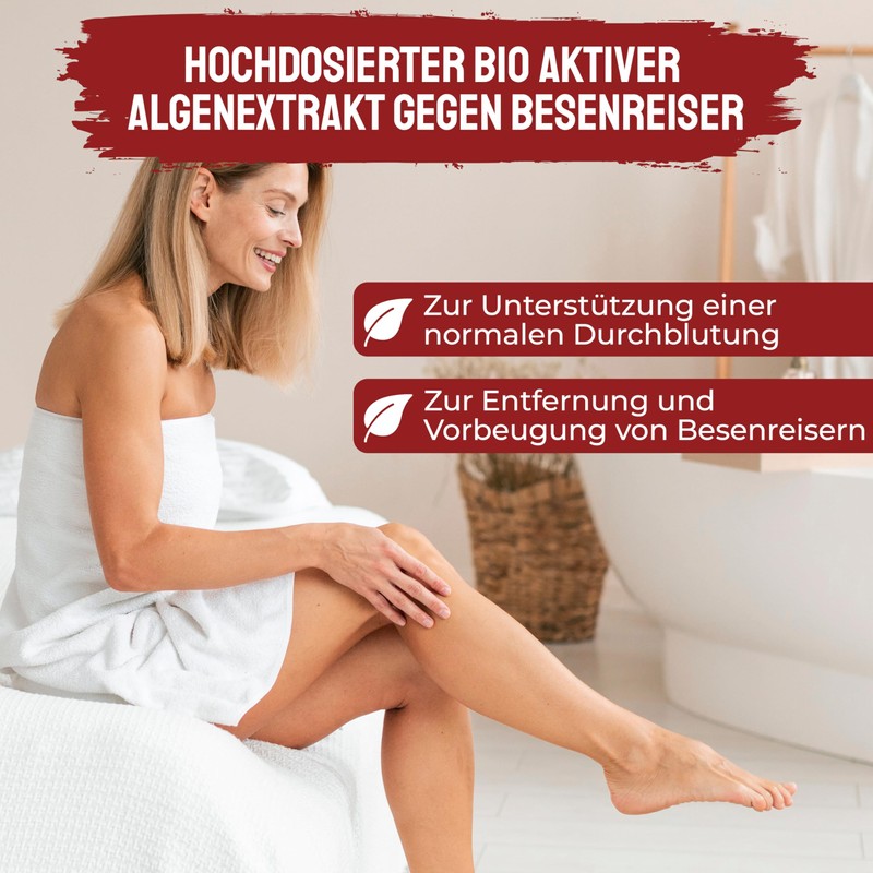 Active algae ointment against spider veins 200 ml jar vein