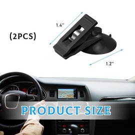 Wevdn 2 PCS Suction Cup Card Bill Clip, Sun Shade Reusable Advertising Clip with Suction Cup, Multiple Purpose Suction Cup Fixed Cloth Clip Ticket Paper Clamp for Car Office Home (Black)