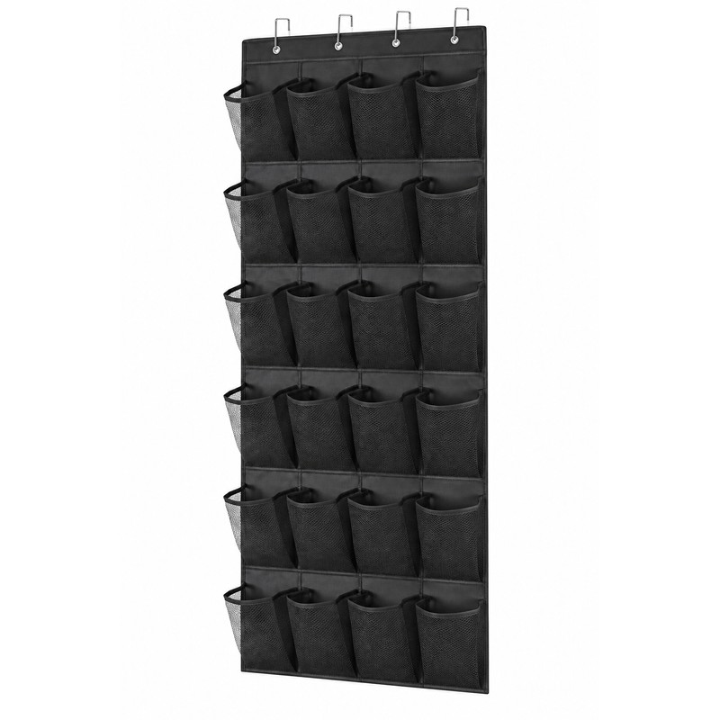 Over-the-Door Shoe Organizer for Space-Saving Storage – Foldable Mesh Pockets