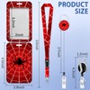 Spider On Spider Web Badge Holder with Lanyard, Funny Badge