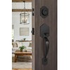 Haidms Matte Black Front Door Handle and Deadbolt Set, Front