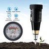 Soil pH Tester, Temperature/Soil Moisture/pH/Sunlight/Environment Humidity/Data Storage Backlight LCD Display