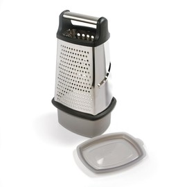 Norpro 4-Sided Grater with Catcher, Stainless Steel