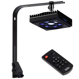 SMATFARM Aquarium Light-60 Watts Reef Light High Penetration Wide Coverage Sunrise Sunset Moonlight Saltwater Lights for Coral with Master Slave Group Control & Timer & Screen (Small, Watts, 60)