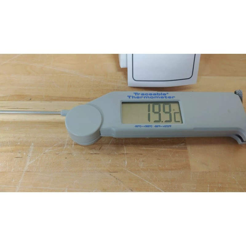 TRACEABLE 4372 Flip-Open Pocket Thermometer,-58 to 572 3KGL8