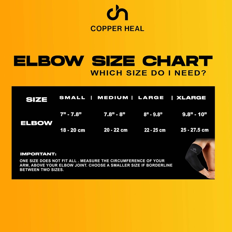 COPPER HEAL Elbow Sleeve Elbow Compression Sleeve - Recovery Elbow