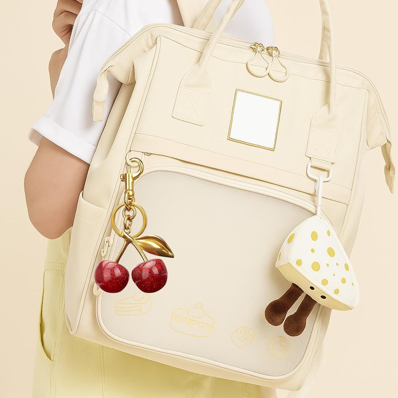 Cherry Keychain Bag Purse Charms For Handbags Cherry Accessories Mothers
