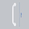 Medline White 16” Grab Bar for Shower & Bathtub, Independence