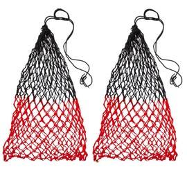 Paris Tack Set of 2 42" Soft Mesh Hay Nets with 2" Holes, Fits 4-6 Flakes of Hay (42", Royal Blue/Black)