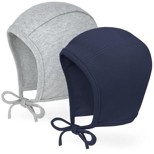 JELLYTREE Gorro de bebé 100% algodón suave con orejeras para