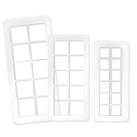 Ausstechformen Quadratische Keksausstecher Cookie Cutter Kunststoff Ausstecher Ausstechformen Geometrische Formen für Fondant