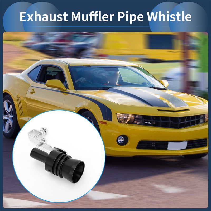 X AUTOHAUX Turbo Sound Exhaust Muffler Pipe Whistle, Rear Tailpipe