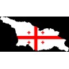 OwnTheAvenue Georgia GA Flag State Outline Vinyl Sticker