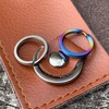 CLAN 2 Colors Set of 2 Solid Titanium Rings Lightweight