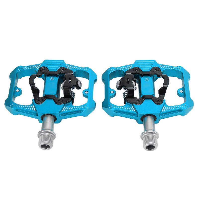 Dual Function Bicycle Pedal Flat Clipless Cleats 3 Sealed Bearings