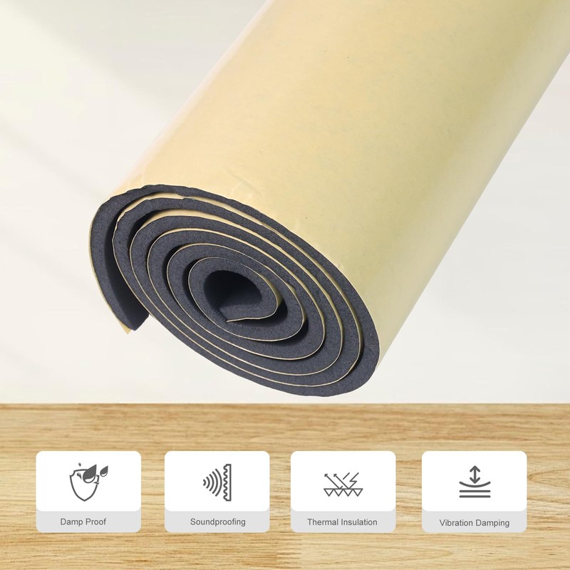 Storystore Foam Rubber Sheet with Adhesive, 12 x 118 x
