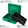 KYODOLED Metal Cash Box with Combination Lock Money Box for