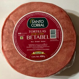 Gluten Free Tortillas de Maíz con Nopal! - Tortillas de Maíz: Betabel (Beetroot)