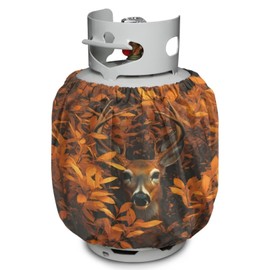 Camo Hunting Propane Tank Cover 20lb Waterproof Gas Tank Cylinder Cover for Outdoor Camping Yard Party Easy to Install Grill Accessories