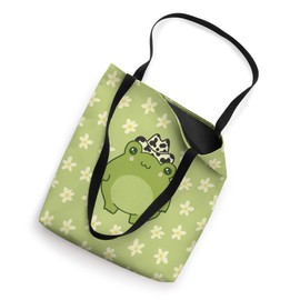 Cute Frog with Cowboy Hat Kawaii Cottagecore Aesthetic Tote Bag