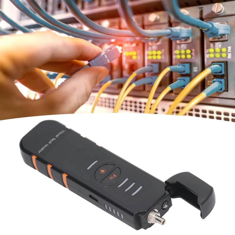 DEWIN FTTH Fibre Optic Tester, 15 km Visual Error Locator,