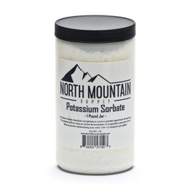 North Mountain Supply Food Grade Potassium Sorbate Stabilizer for Wine, Brewing, and Food Preservation – 1 Pound Jar