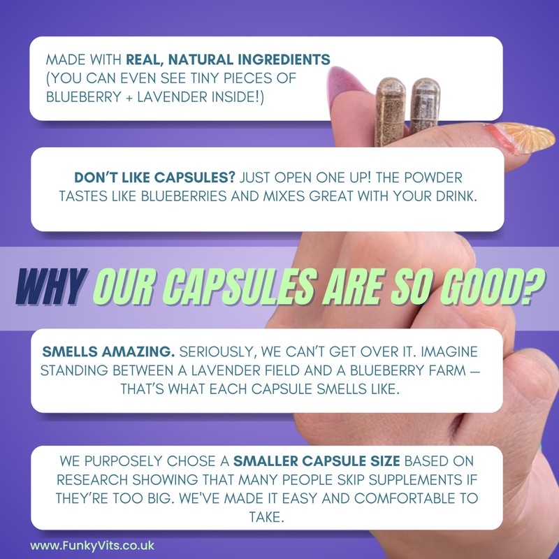 Funky Vits - “No Worries Formula” - Natural Stress Relief