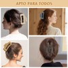 EUARD Broches Grandes para Cabello de 4.1 Pulgadas-Tamaño Regular