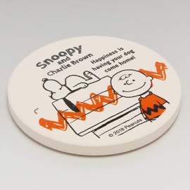 Peanuts 493508 Snoopy & Charlie Brown Absorbent Coaster