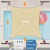 ShadeMart 12' x 18' Beige Sun Shade Sail Rectangle Canopy