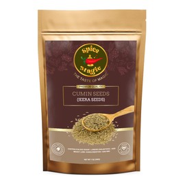 Spice Magic Cumin Seeds (Jeera Seeds) ~ 100% Pure, Aromatic & Natural I Gluten-Free I Non-GMO I Indian Origin (7 Oz (200 g)
