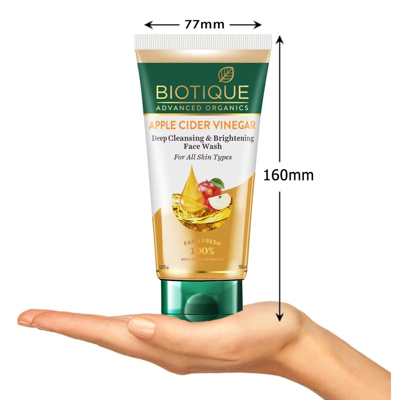 Biotique Apple Cider Vinegar Deep Cleansing Face Wash, 150 ml