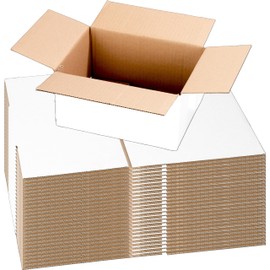 30 Pack 7x5x4'' White Cardboard Shipping Boxes, Medium Mailing Boxes For Small Business for Packing, Moving and Storage
