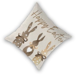 Sunshineyan Spring Easter Pillow Covers 20x20 Set of 2, Easter Bunny Throw Pillow Covers Easter Decorations Spring Cushion Case Linen for Couch Sofa Home Indoor Outdoor Decor