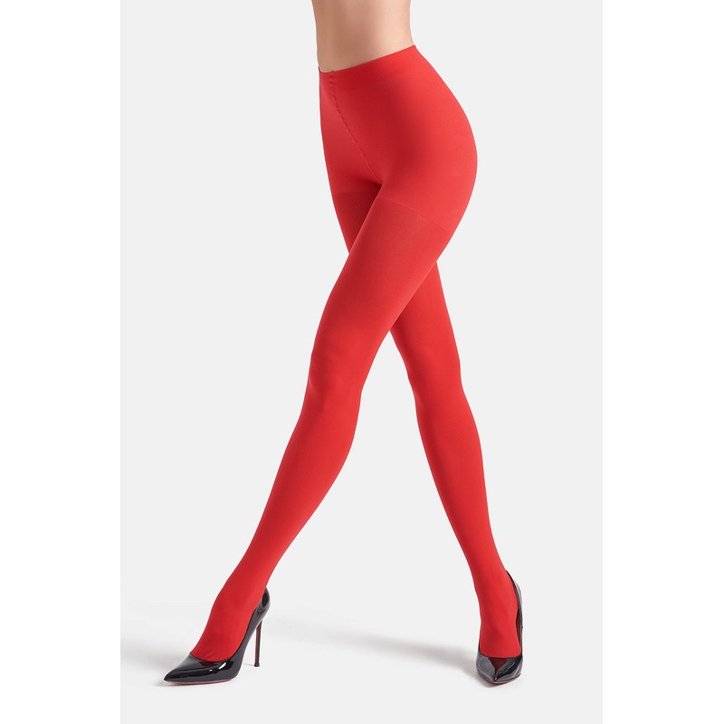 leg elegant Women's 80 Den Microfiber Soft Opaque Tights Pantyhose