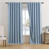 DUALIFE - Cortinas 100 opacas de lino texturizado de 84