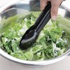 Vogue Tongs 23 cm/9 inch, Black, Polycarbonate Plastic, Comfortable Grip,