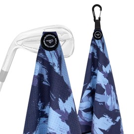 Golf Towel, Microfiber Golf Club Towel with Carabiner, Golf Club, Golf Ball Wipe, Clean, Quick Dry, Absorbent, Durable, Easy to Carry, Beginners, Golf Equipment, Accessories