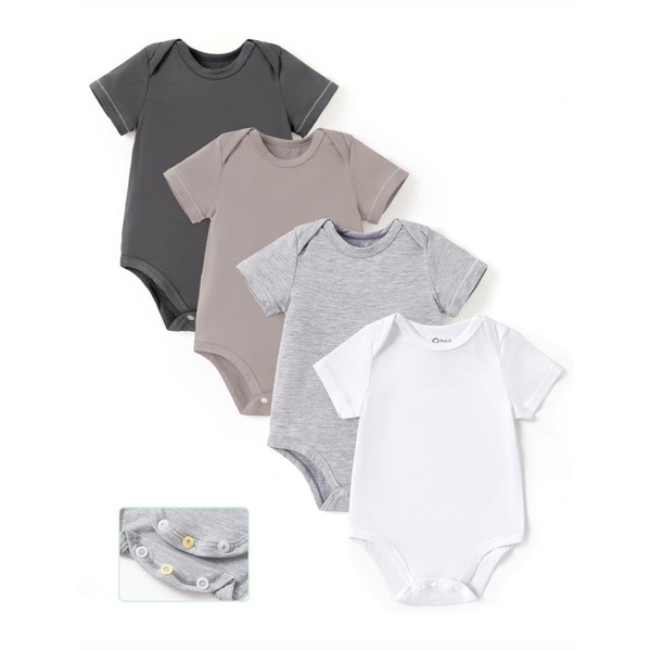 PATPAT Modal Baby Bodysuits Summer Cool - Morandi Short Sleeve