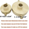 SpringSpray 2-1/2" NST (NH) Female x 3/4" GHT Male Brass