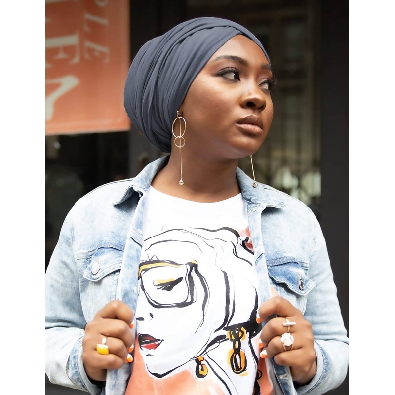 Pañuelo para la cabeza para mujer, diseño de turbante, para