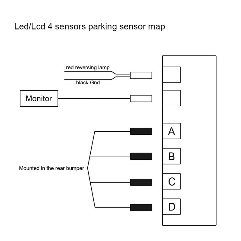 ePathChina Car Parking Sensor System, 4 Sensors Buzzer Car Reverse