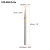 HARFINGTON 5pcs 325-400 Grits Diamond Grinding Bit 2.5mm Tapered Head