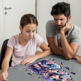 Jigfoxy Wooden Puzzle Adults, Ragdoll Cat Wooden Puzzle Adult, Wooden Puzzle Wooden Puzzle Adults and Children, Unique Educational Toy in Animal Shape for Family Friends, L-25.6 x 34 cm, 233 Pieces