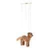 Artisan Owl Golden Retriever Marionette Puppet - Yarn Dog with